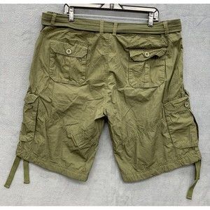 Noiz Premuim Jeans Cargo Shorts Mens Size 40 x 12 Green Outdoors Hiking